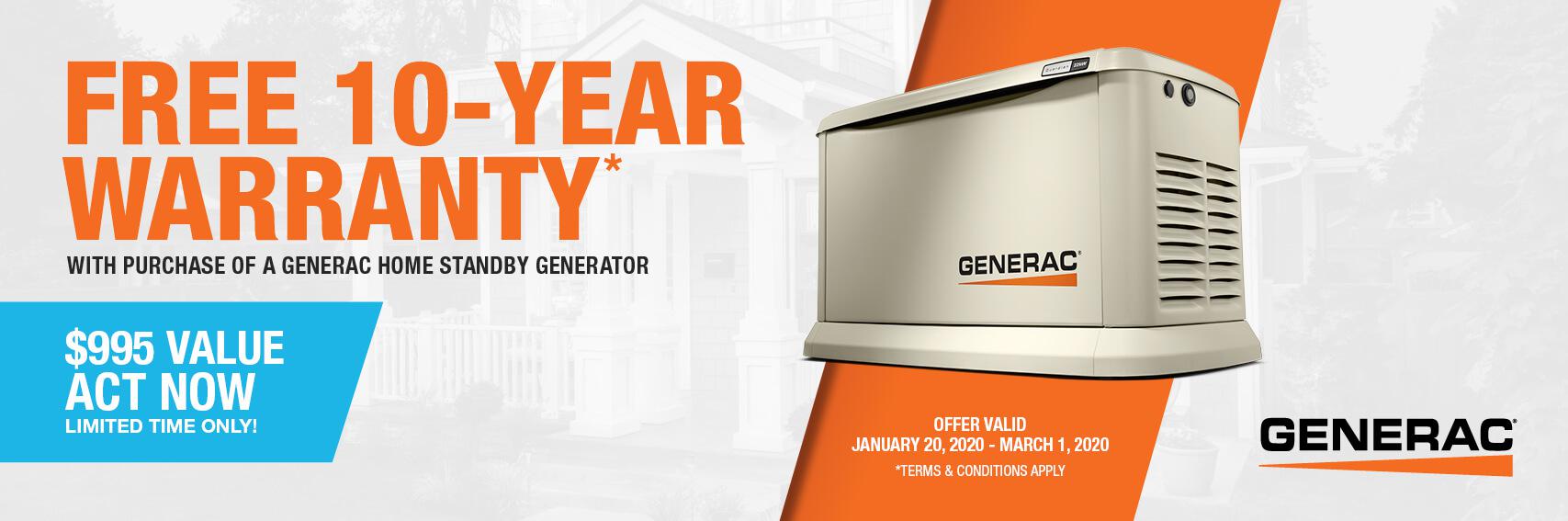 Homestandby Generator Deal | Warranty Offer | Generac Dealer | Mt Pleasant, MI